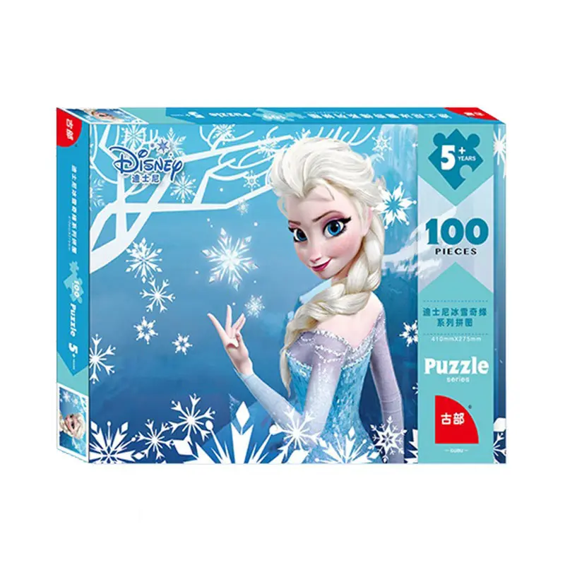 Disney  Princess frozen Elsa anna puzzle 100-200-500Pieces Jigsaw children's educational toy for girls 5-6-14 years old gift