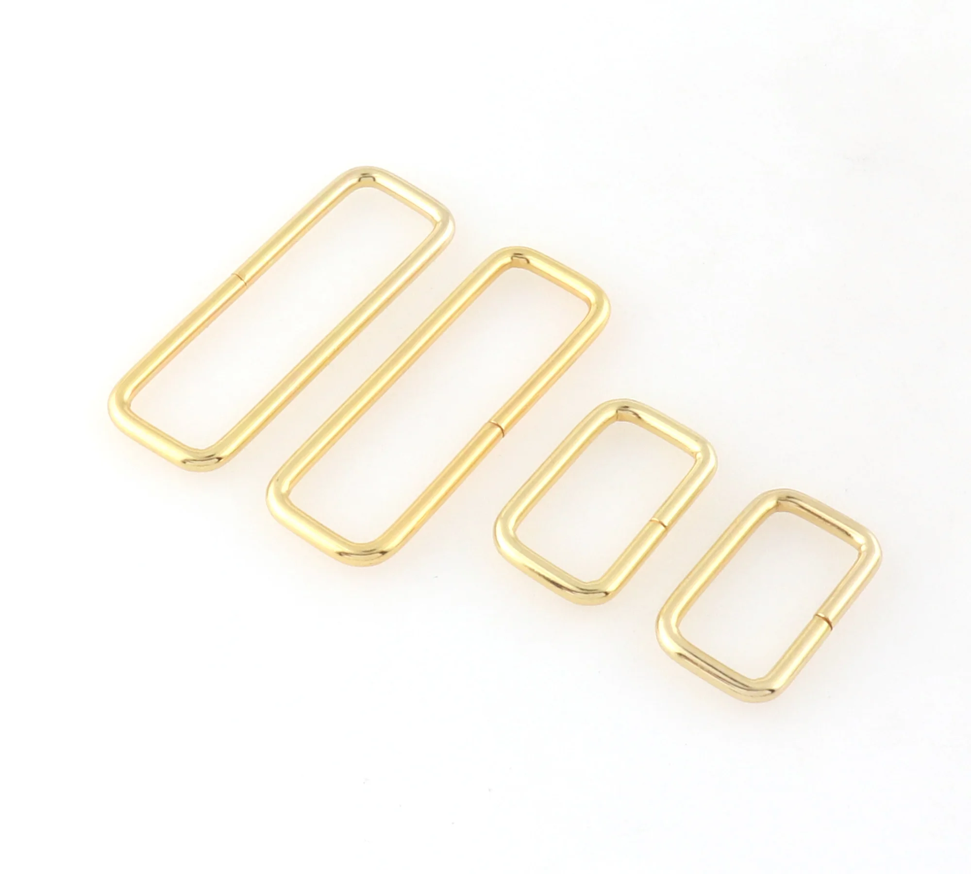 

Metal Gold Rectangle Ring Non Welded Rectangle Buckles Belt Buckle Webbing Strap Handbag Holder Backpack Purse Clasp Accessories