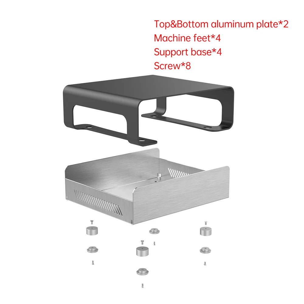 Aluminium Project Box Electronic Components Sandblasting Bending Case Custom Circuit Board Power Supply Sheet Metal Housing