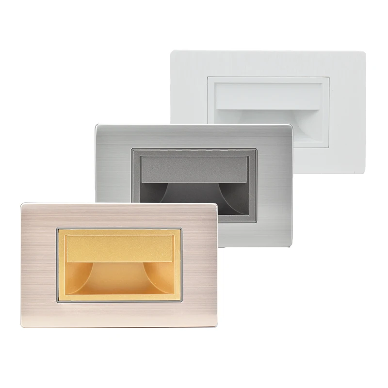 Lámpara de pared SANDIY, luz de escalera integrada, estándar de EE. UU., 118*86mm, luz nocturna, aplique de interior Led para escalera, cocina,