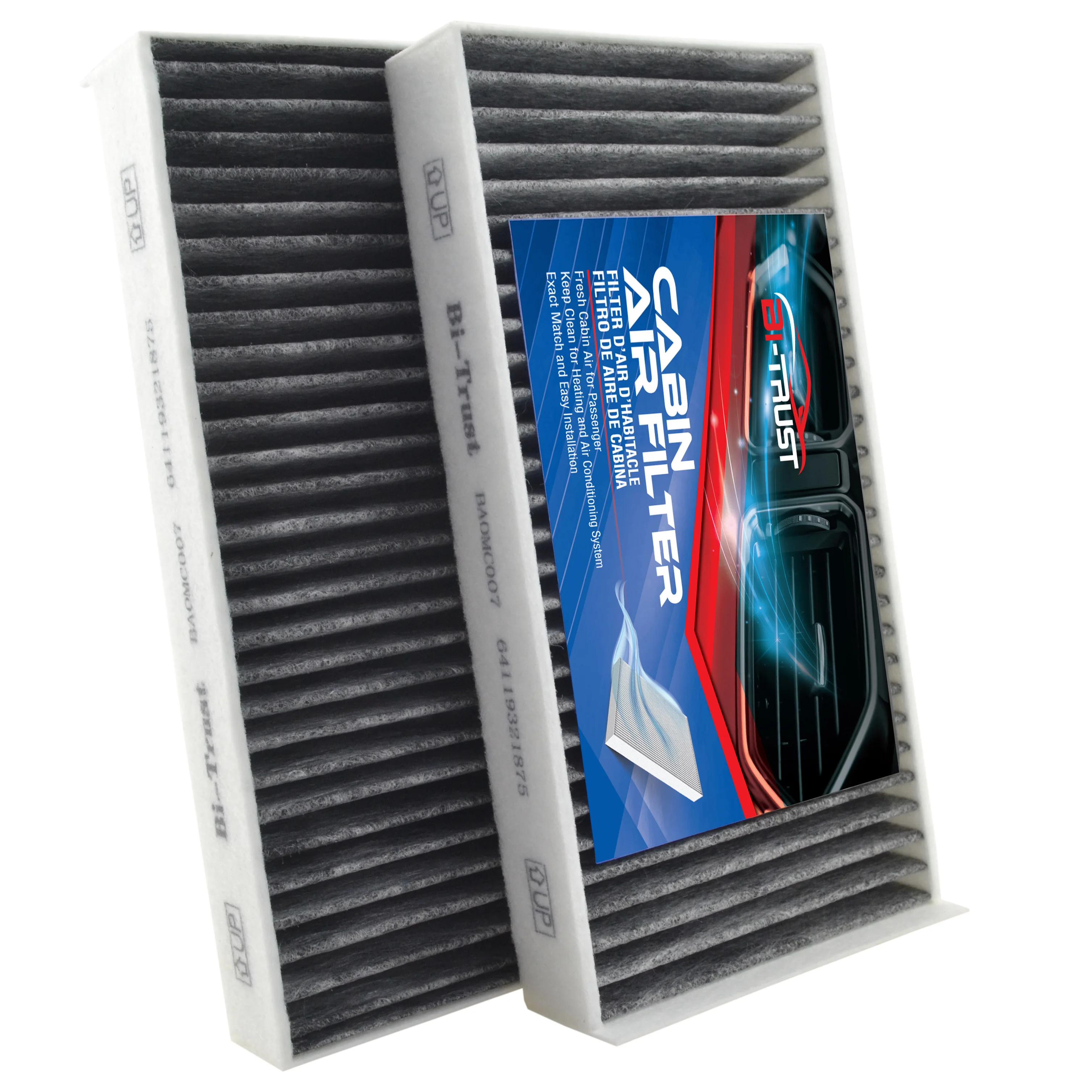 Bi-Trust Cabin Air Filter for 2014-2016 BMW I3 Electric/2016 Mini Cooper 1.5L/16-17 Mini Cooper 2.0L/2016 Mini Cooper Clubman