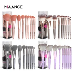 MAANGE 7/9pcs makeup brush set with case professional Powder Blush Eyeshadow Concealer Eye Make Up Brush Cosmetics Beauty Tool