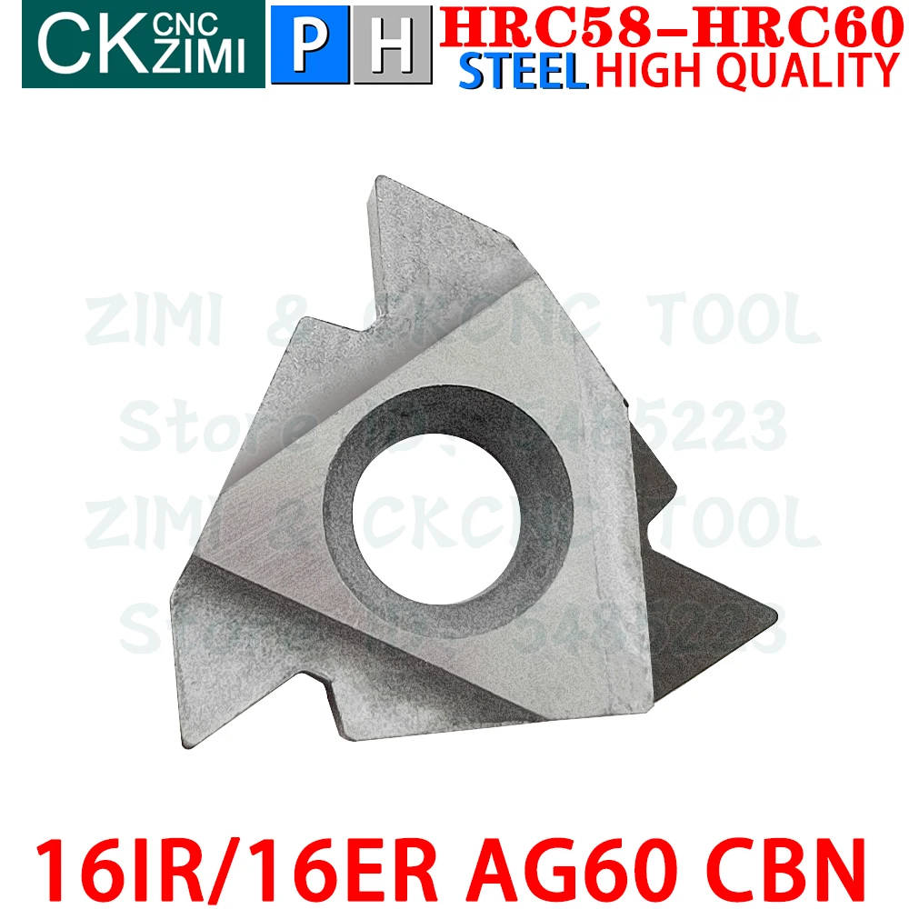 16IR AG60 CBN 16ER AG60 CBN Cubic โบรอนไนไตรด์ภายในด้ายภายนอก CNC เครื่องกลึงโลหะเครื่องกลึงโลหะเครื่องมือ