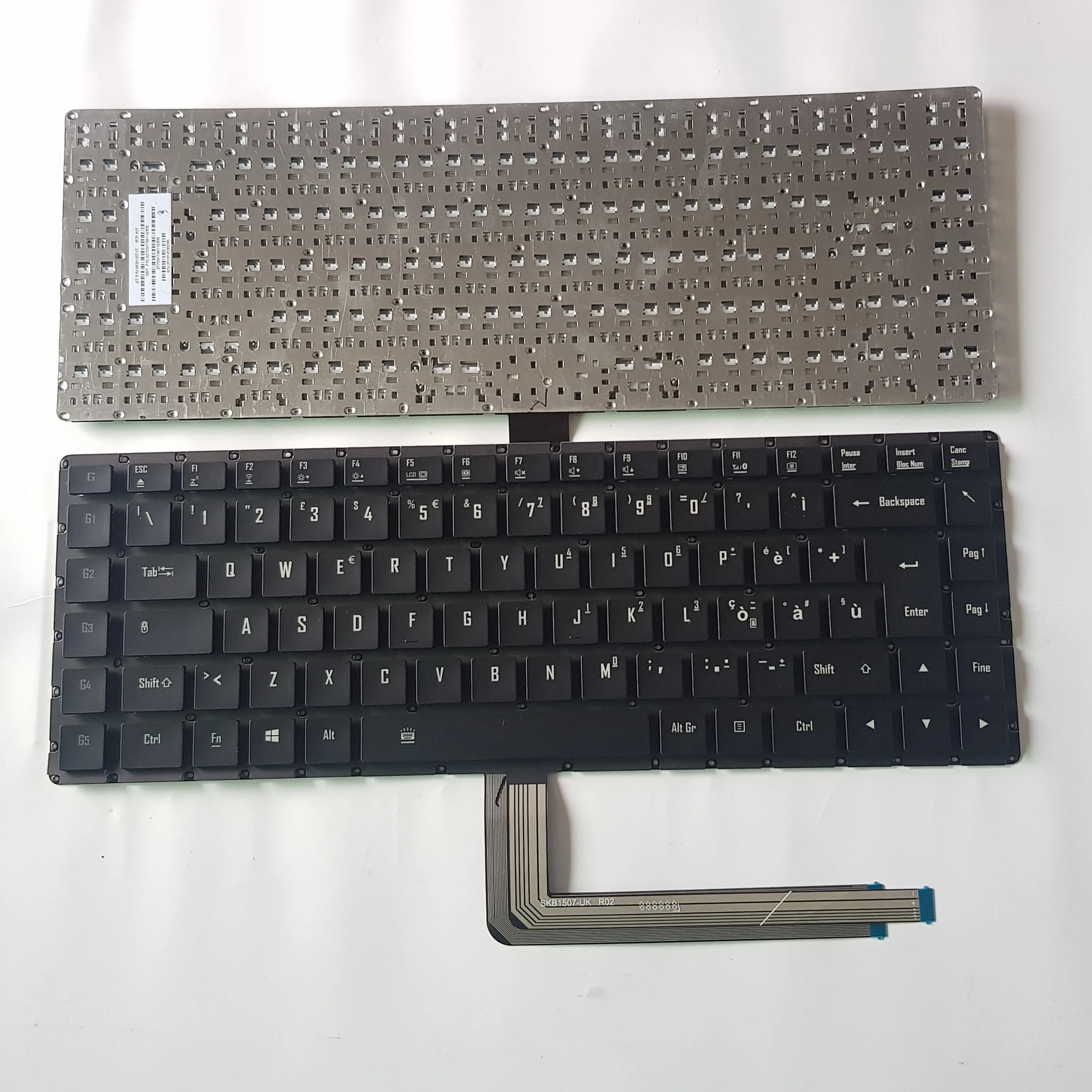 Przezroczysta klawiatura do laptopa Gigabyte AERO 14 27703-KR641-G30S SKB1507-KR 27703-US641-G30S SKB1507-US bez ramki