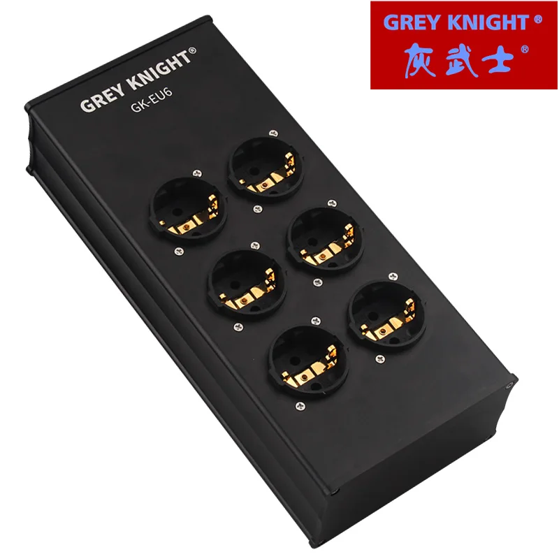 Grey Knight new GK-EU6 aluminum alloy strip plug connection EU filter high power power amplifier strip plug converter