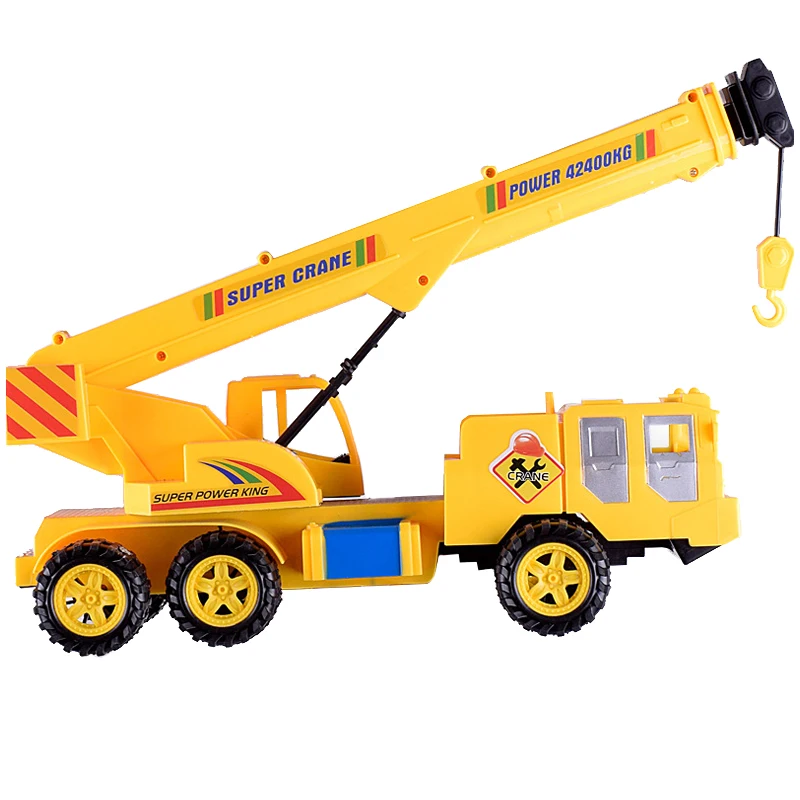 Inertia Engineering Crane Model Hoist Toy Vehicle Plastic Toys  Boys Beach Toy Gift for Kids