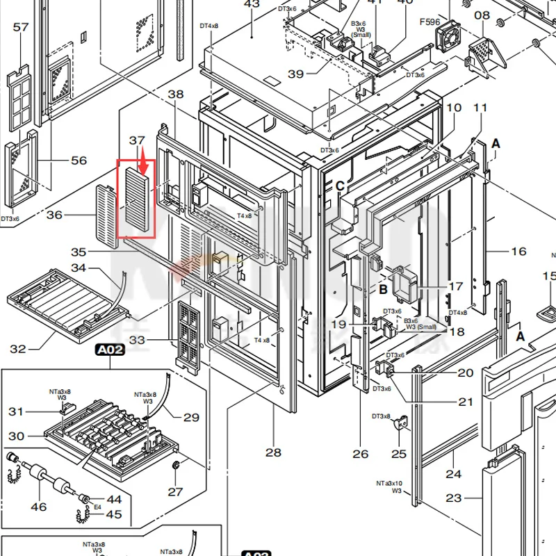 Фильтр 374D890141A/374D890141 для Fuji Frontiter 350/370/355/375/390 цифровой мини-машины, аксессуары для фотопринтера