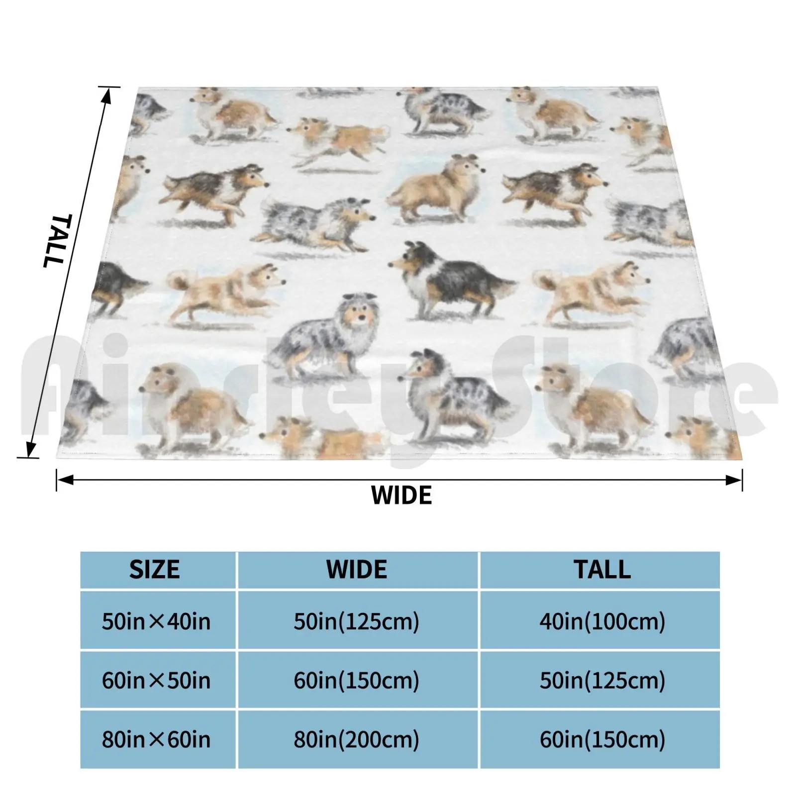 Rough Collies Blanket For Sofa Bed Travel Rough Collie Scottish Scotch Collies Border Welsh American English