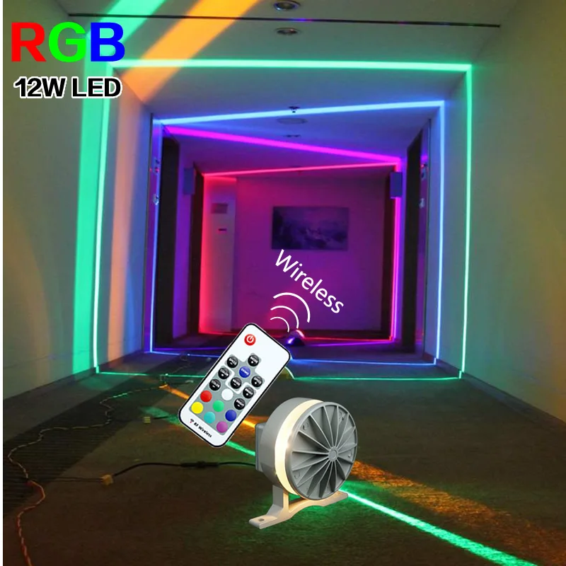 RGB LED Windows sill lighting wall light for window Frame KTV Villa Door Hotel Bar Corridor Wireless Bluetooth 360 Degree