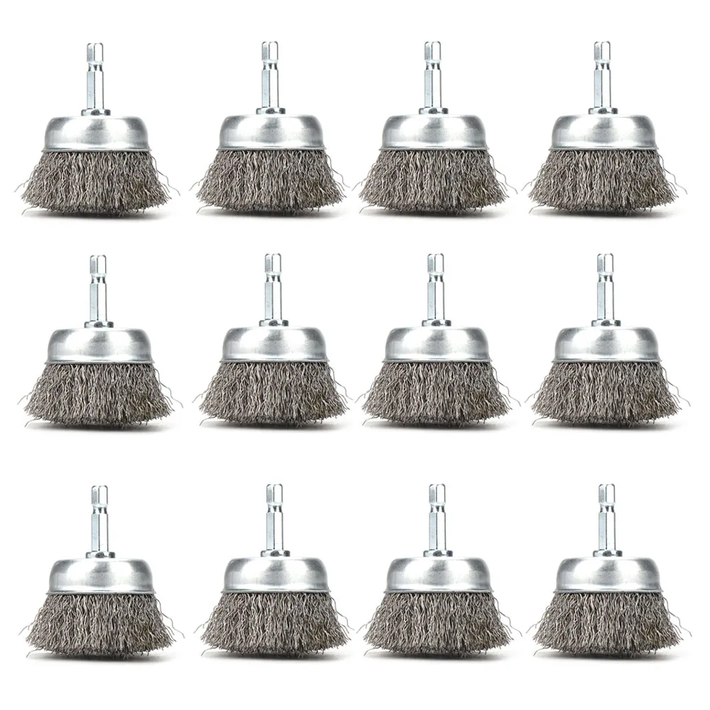 2in 50Mm Dây Thép Cọ Bàn Chải Kim Loại Rỉ Sét Loại Bỏ Bàn Chải Đánh Bóng Bàn Chải Dremel Rotary Máy Xay Công Cụ Điện Phụ Kiện