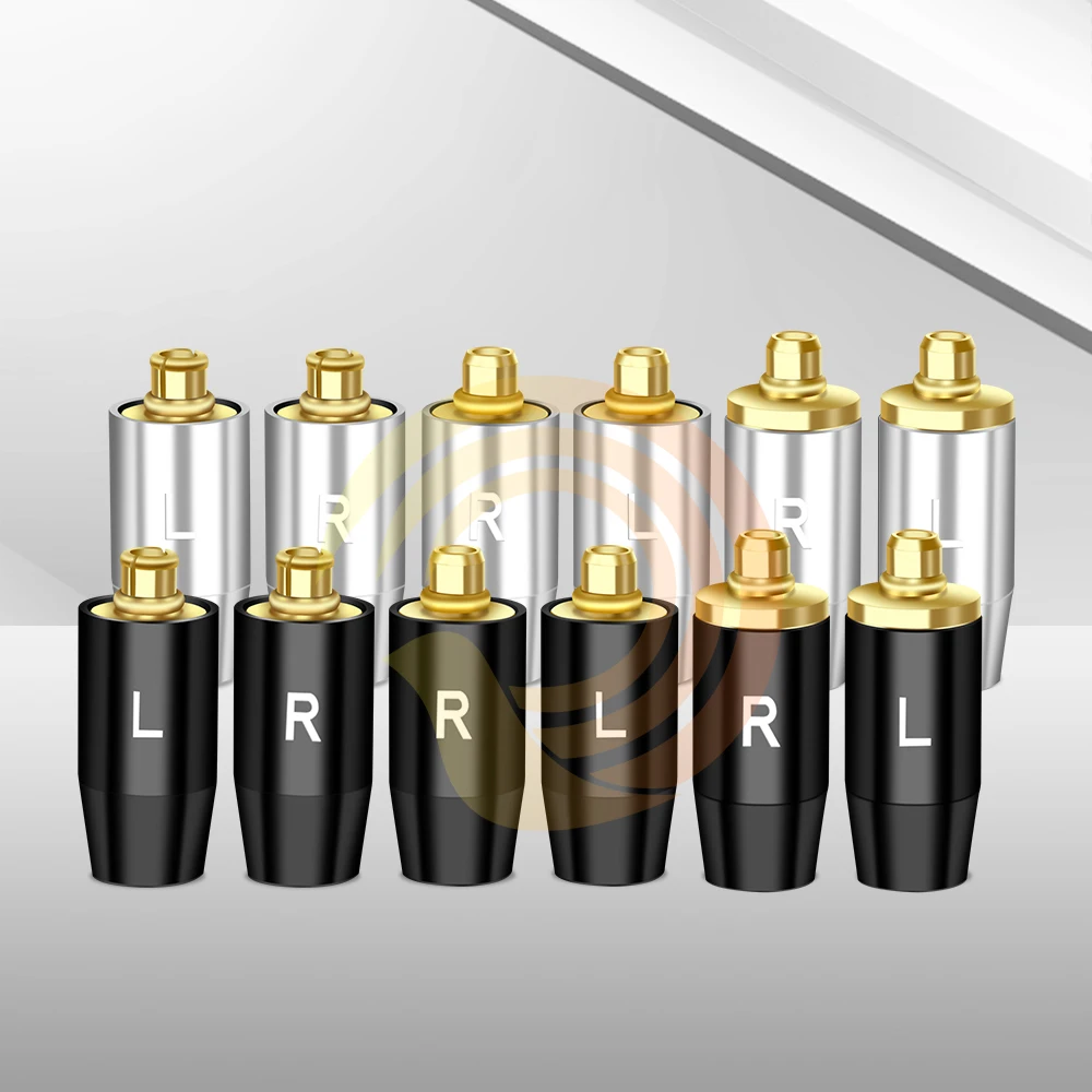 QUEYINFANG Wedge Series MMCX Earphone Connector Aluminum Shell Gold-plated MMCX Male Plug For SE215 SE315 SE425 SE535 SE846