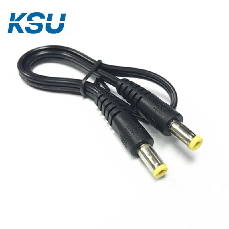 

50CM DC power male to male extension connector power cord cable DC5.5*2.1 to DC 5.5-2.1mm 18AWG