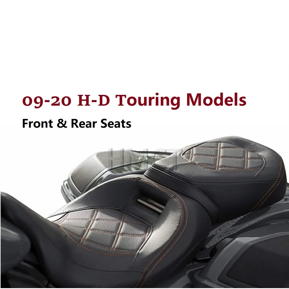 Front Driver Rider Rear Passenger Seat for Harley Touring 09-21 Models Road King Street Ultra Glide CVO Cushion