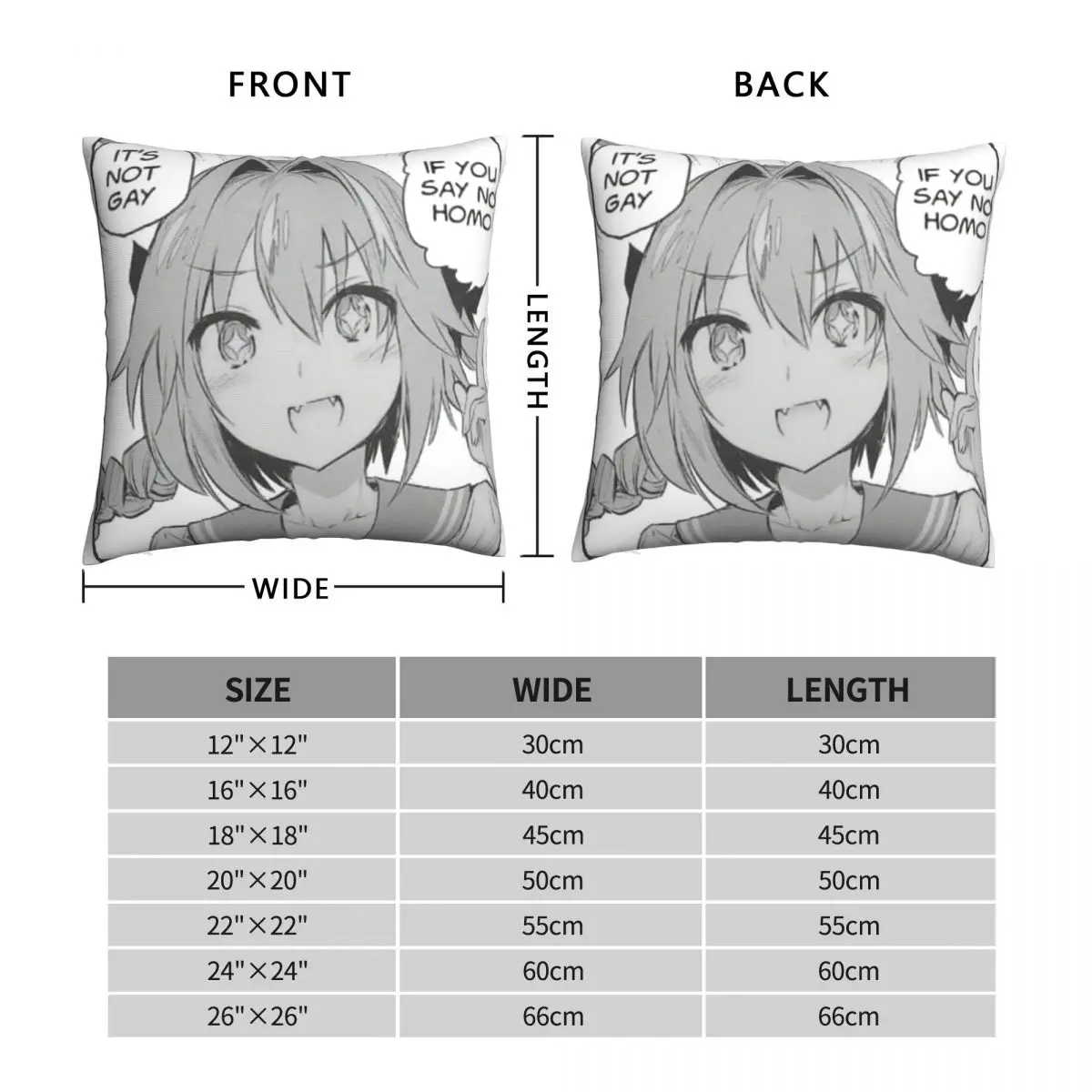 Fate Grand Order Astolfo Best Trap Pillowcase Polyester Linen Velvet Pattern Zip Decor Pillow Case Car Cushion Cover Wholesale