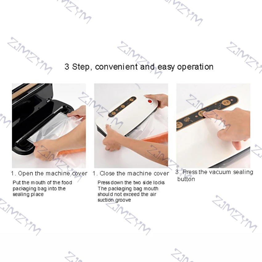 LMF-A8ครัวเรือนขนาดเล็กเครื่องซีลสูญญากาศเปียก/แห้ง/น้ำมันพลาสติกอาหารกระเป๋าเครื่องซีลสูญญากาศบรรจุภัณฑ์สด-ทำให้เครื่อง