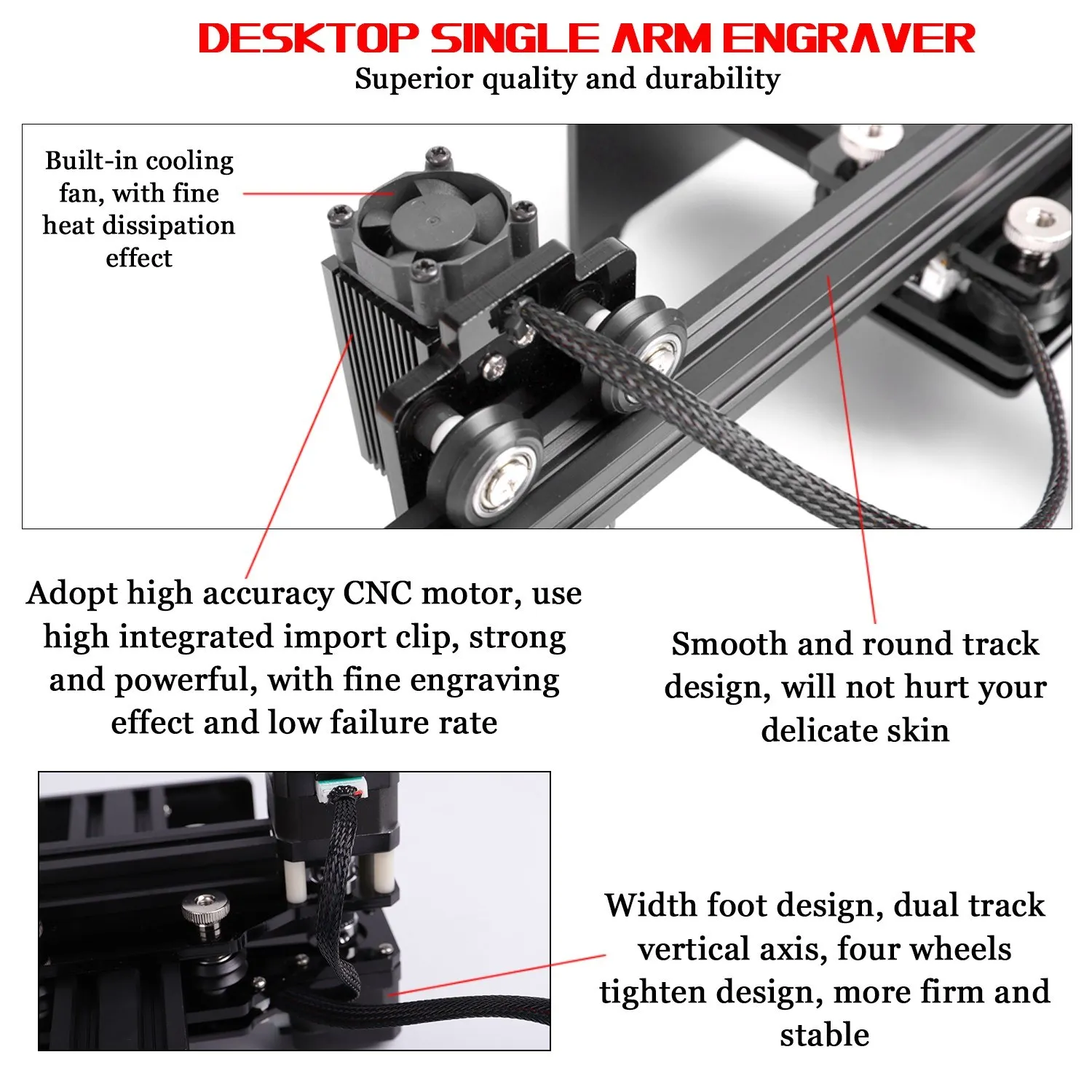 Graveur de bureau à bras unique, Portable, bricolage, Mini Machine à découper