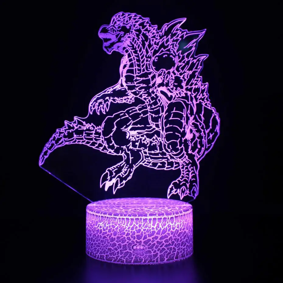 Acrylic 3d Lamp Dinosaurs 7 Color Change Kid Table Lamp Night For Bedroom Modern Princess Decoration Lighting Room