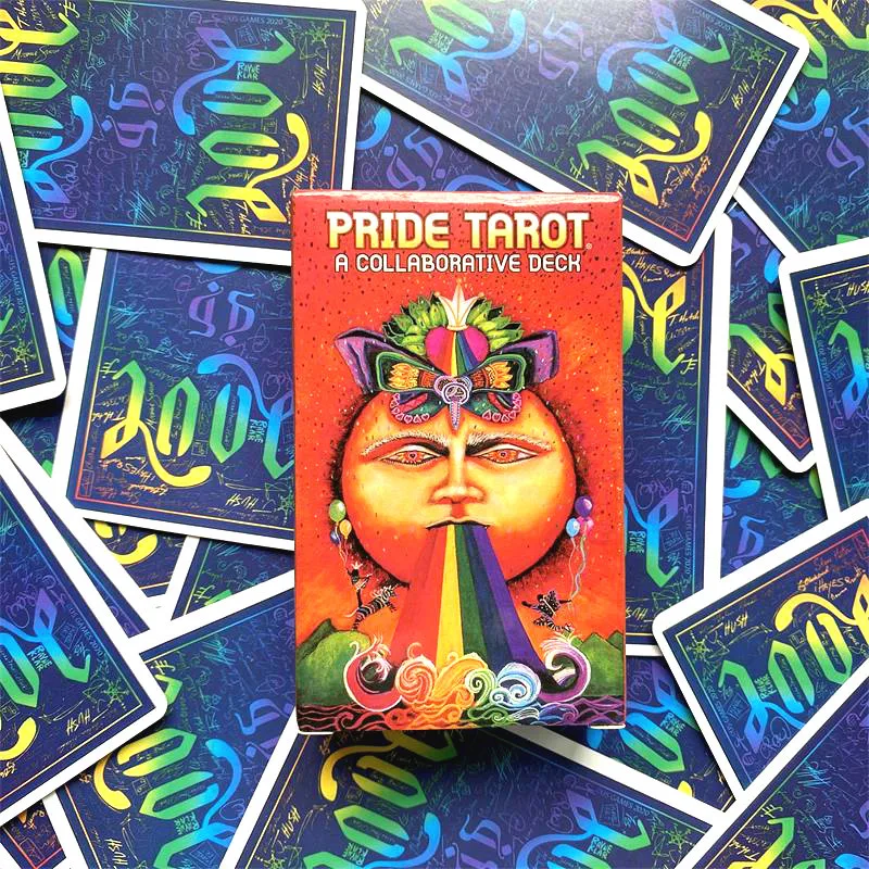 Pride Tarot การ์ด PDF คู่มือภาษาอังกฤษ Board เกมสำหรับผู้หญิงครอบครัวเล่นเกมการ์ด