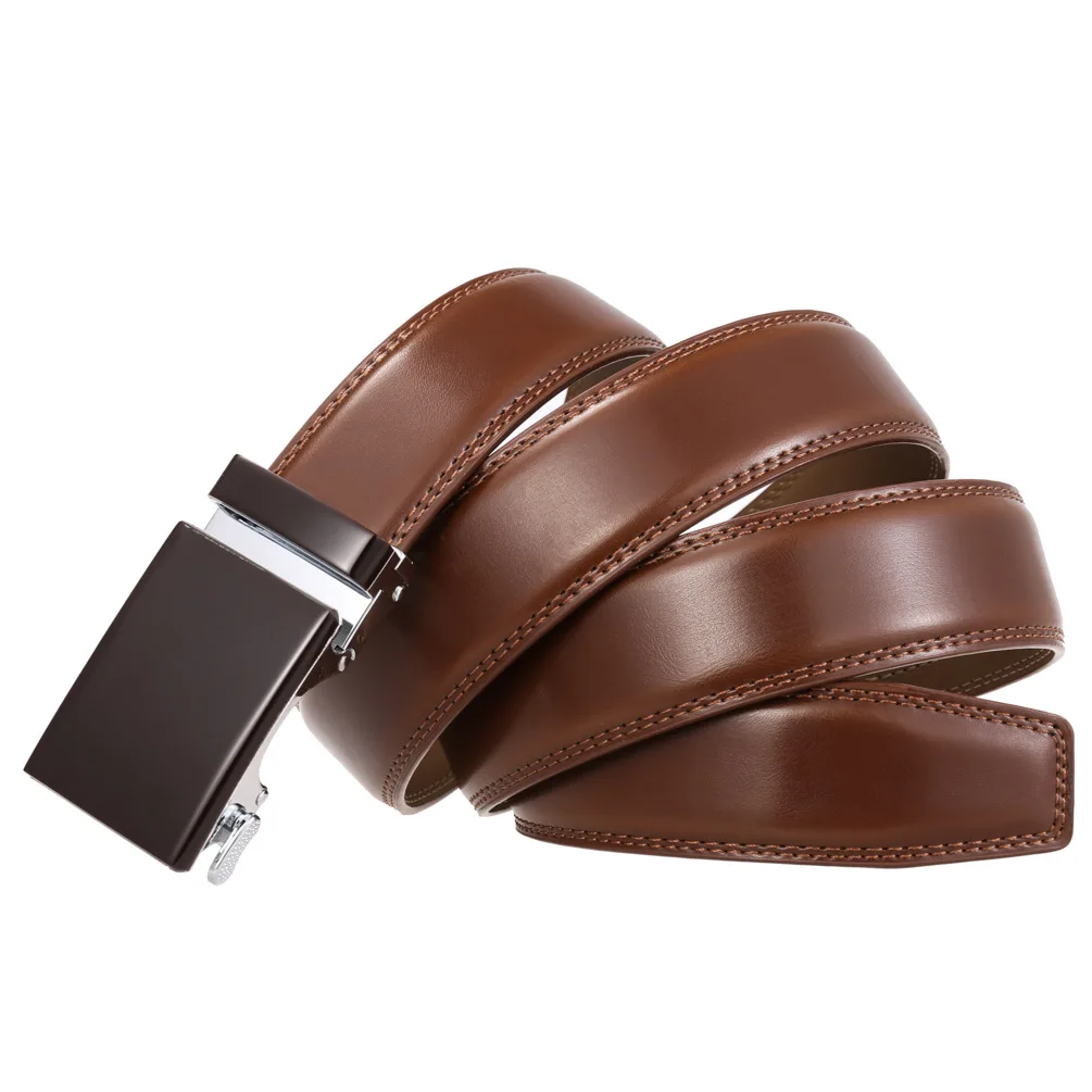 Neue Luxus Marke Gürtel für Männer Hohe Qualität Männlich Strap Echtes Leder Taille Band Automatische Schnalle Gürtel Ceinture Homme 3,5 cm – Detail 17