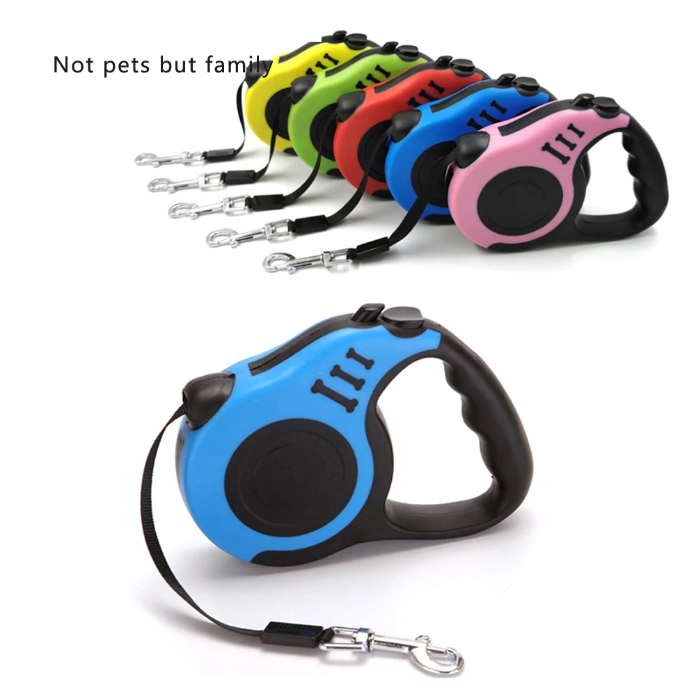 

High Quality 3M/5M Retractable Dog Leash Automatic Flexible Dog Leash Dogs Traction Rope Leashes For Small Medium Dogs