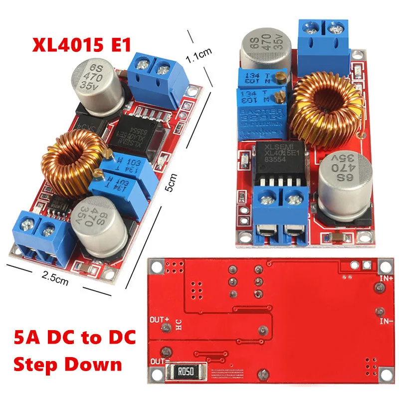 XL4015 E1 5A DC to DC CC CV Lithium Battery Step Down Charging Board Led Power Converter Step-Down Constant Current Power Module