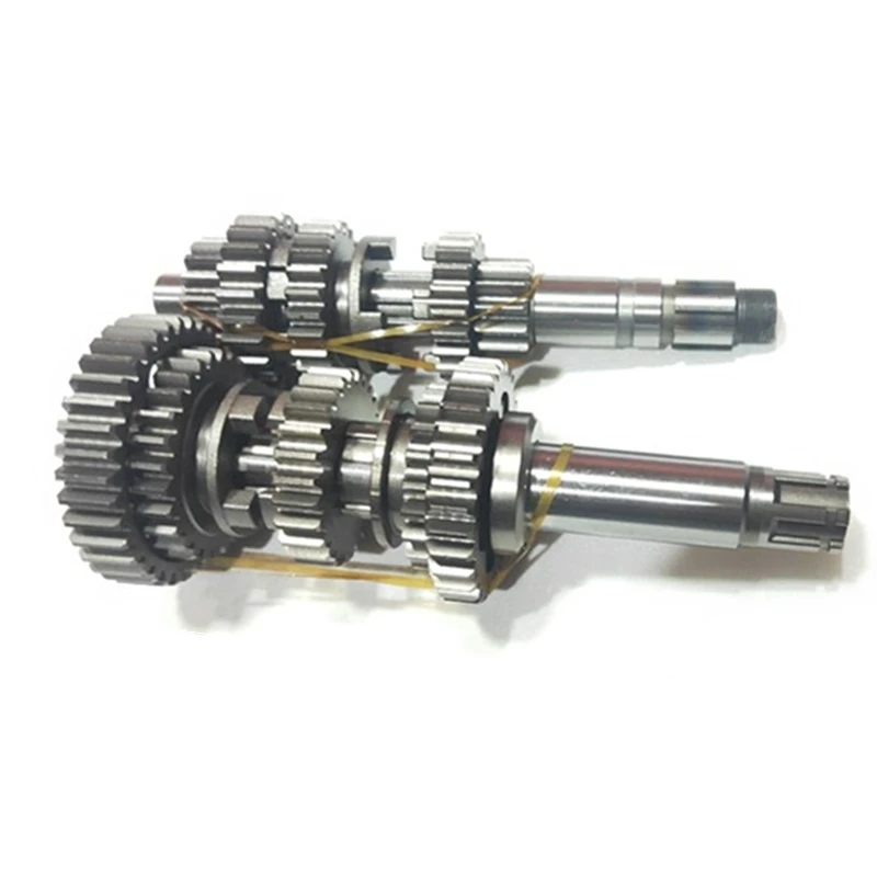 Motorcycle Main Countershaft Gearbox Shaft For YongYuan 350 YY350 YY350-6A YY350-9A 350cc Engine Sets Of Teeth YY 350