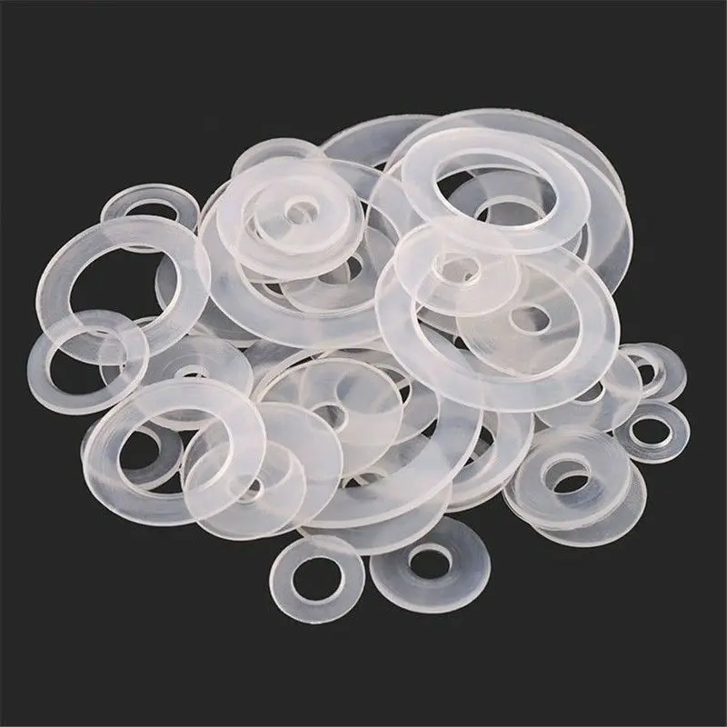50 Stuks Plastic Nylon Platte Wasmachine Rubber Isolatie Vliegtuig Spacer Seals Pakking Voor Schroeven Bouten M3-M20