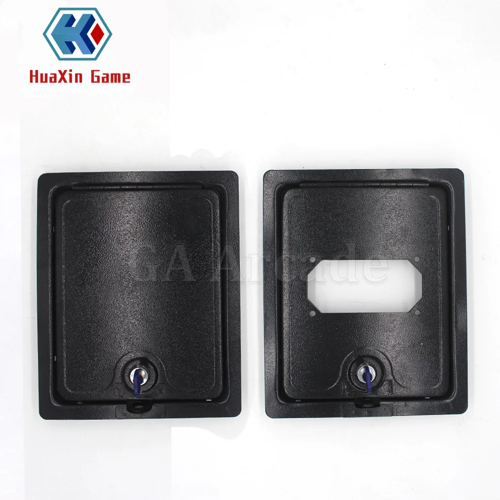 Entertainment Operated Gaminator Arcade Iron Up / Down Door Swing Machine Coin Acceptor Mechanism Black Cash Box Gate DIY Parts