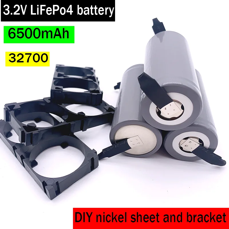 3.2V LiFePo4 32700 6500mAh DIY nikiel blachy plus 32700 uchwyt baterii akumulator akumulator litowo-żelazowo-fosforanowy