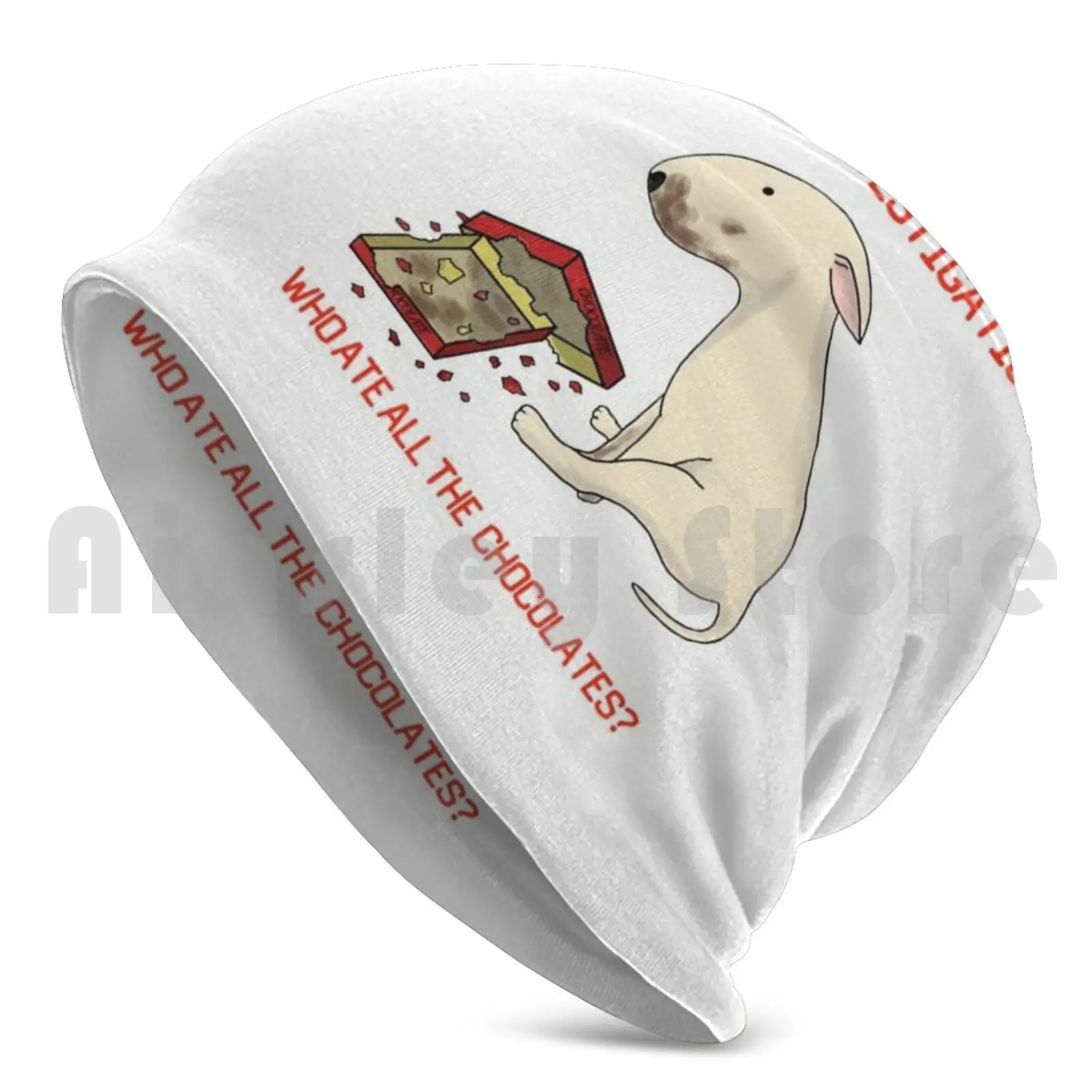 Bully Crime Beanies Pullover Cap Comfortable Bull Terrier Bull Terrier Bulterier Dog Funny Crime Investigation