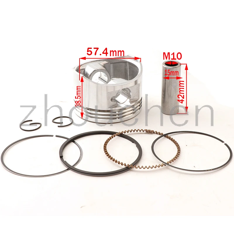 GY6 150 cylinder Kit 57.4mm Cylinder Piston Ring Set for 4 stroke Scooter Moped ATV QUAD GY6 150 157QMJ 1P57QMJ