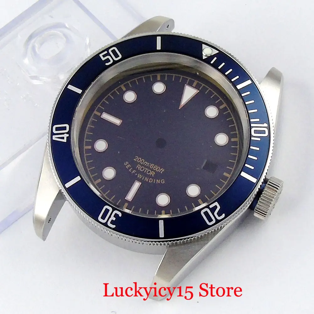 41mm Watch Case Stainless Steel Sapphire Glass+30.4mm Watch Dial Fit ETA 2836 MIYOTA 8215 Movement