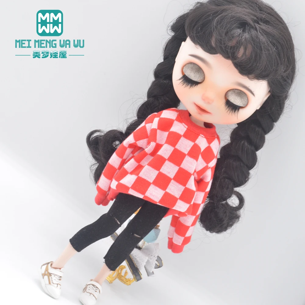 Fits Blyth Clothes Azone OB22 OB24 Doll accessories Fashion loose sweater, leggings