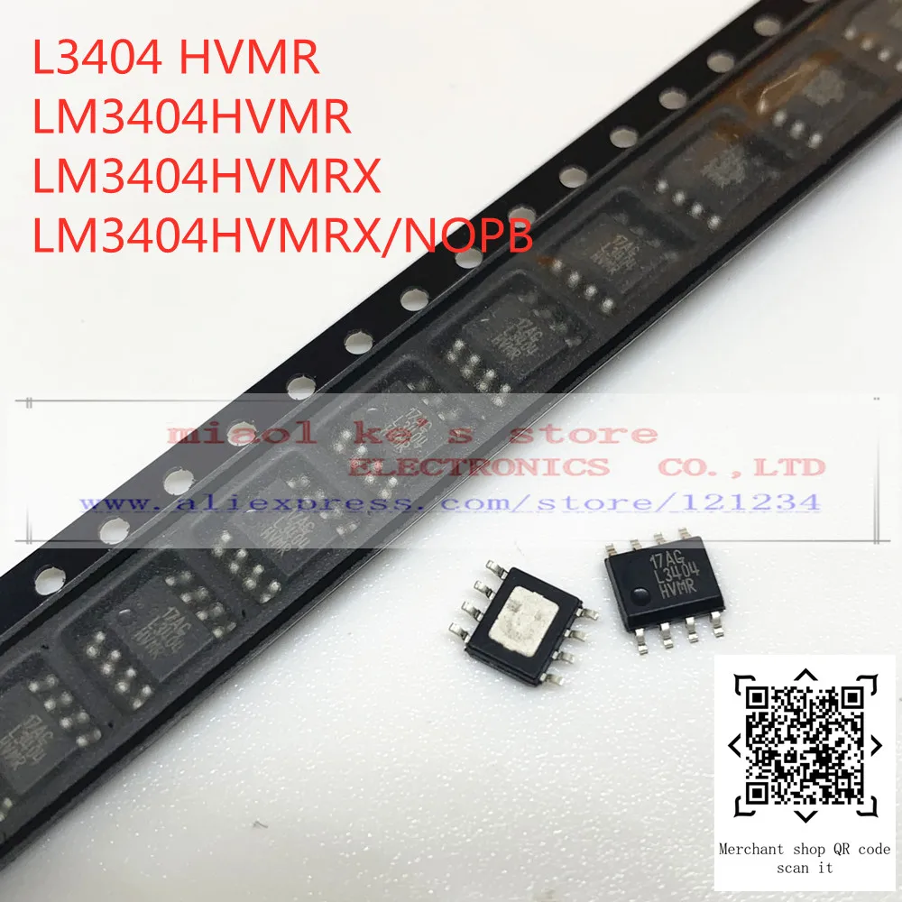 

[5 шт.-10 шт.] 100% Новый оригинал: LM3404HVMR LM3404HVMRX LM3404HVMRX/NOPB L3404 HVMR - IC светодиодный драйвер RGLTR DIM 1A 8SO