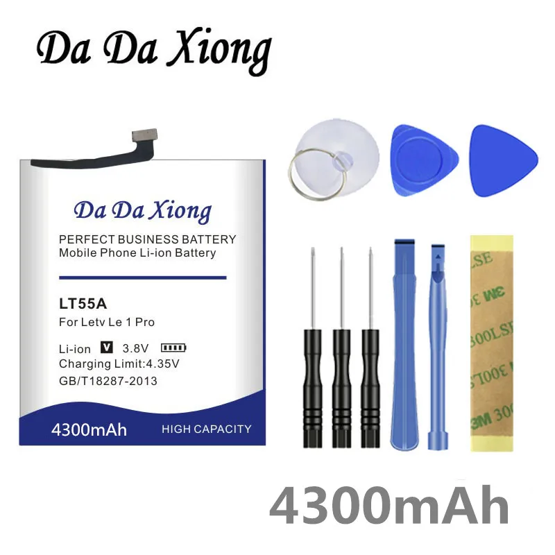 

DaDaXiong 4300mAh LT55A Battery For Letv 1 Pro X800 One Cell Phone Bateria