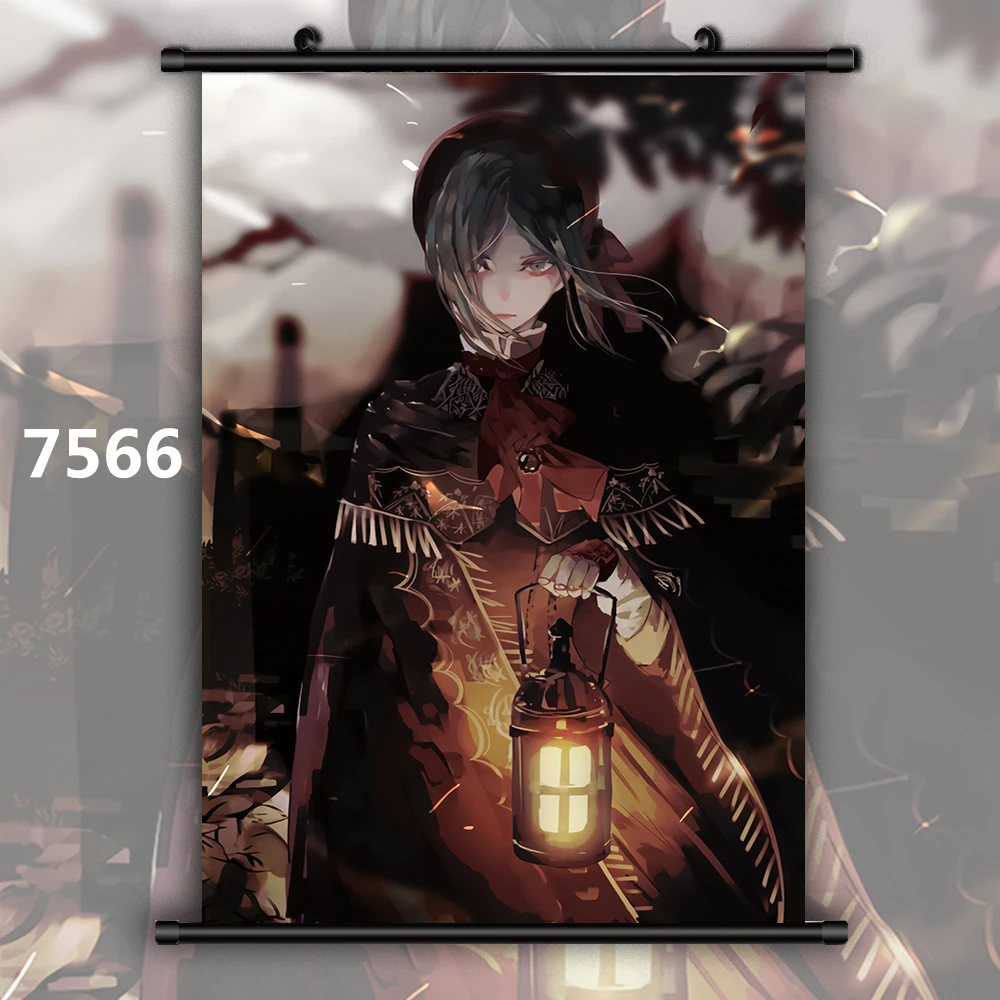 WTQ Bloodborne Plain Doll Lady Maria Hunter Canvas Painting Anime Posters Wall Decor Wall Art Picture Decor for Living Room Deco