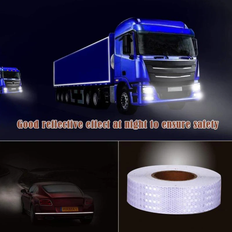 Reflective Tape Warning Strip Sign Night Driving Safety Reflective Strips For Truck Trailer