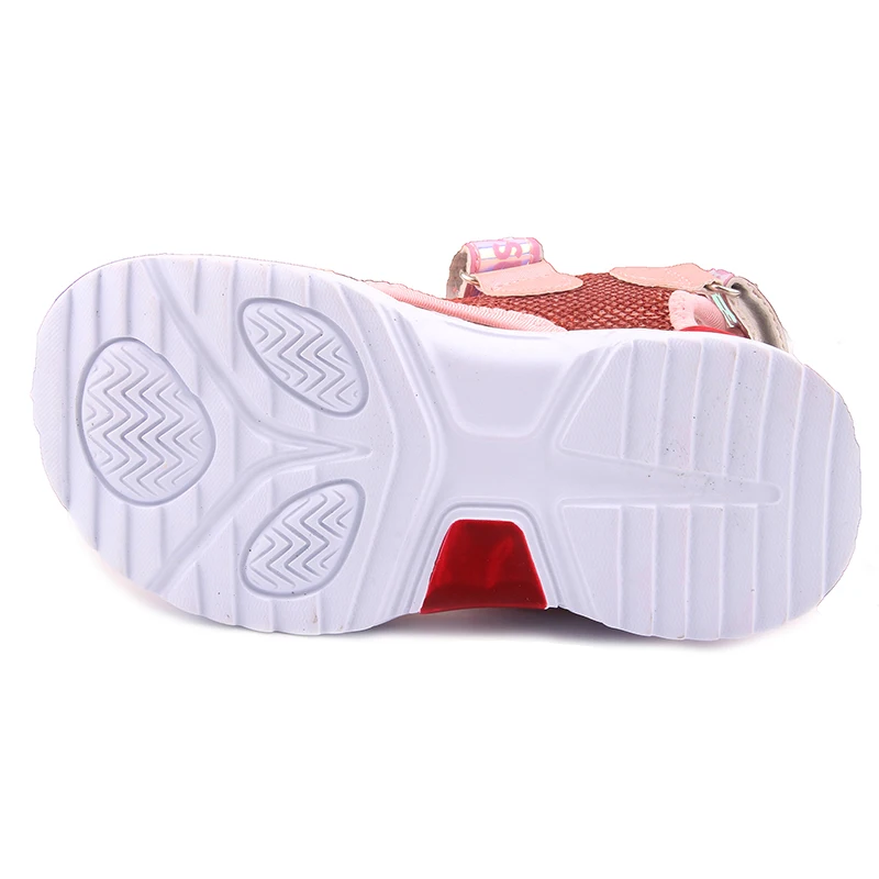 Fashion Girls Sandals Rainbow Sole Children's Beach Shoes 2022 New Summer Kids Sandals For Girls Princess Leather Casual Shoes