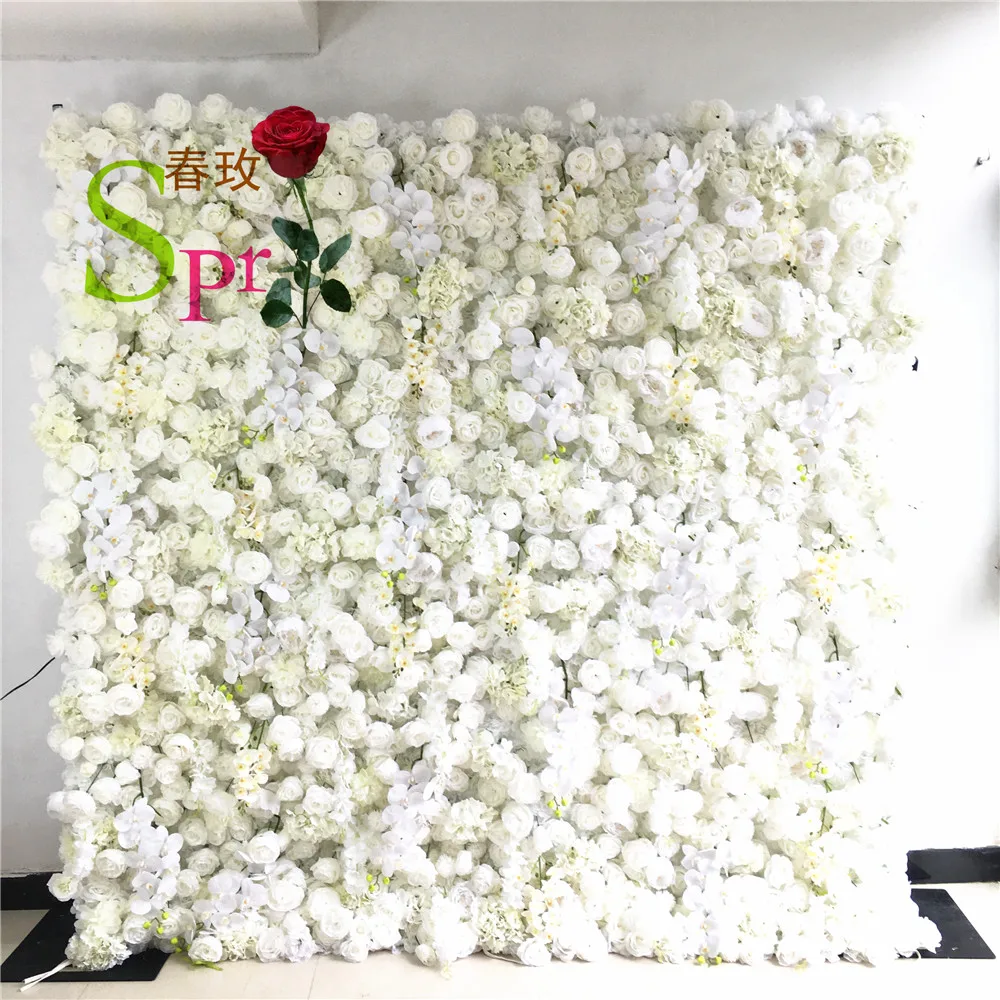 

SPR Wholesale Wedding Decoration Backdrop Artificial Flowers Rose Decorative Silk Bouquet Ceiling Greenery Wall