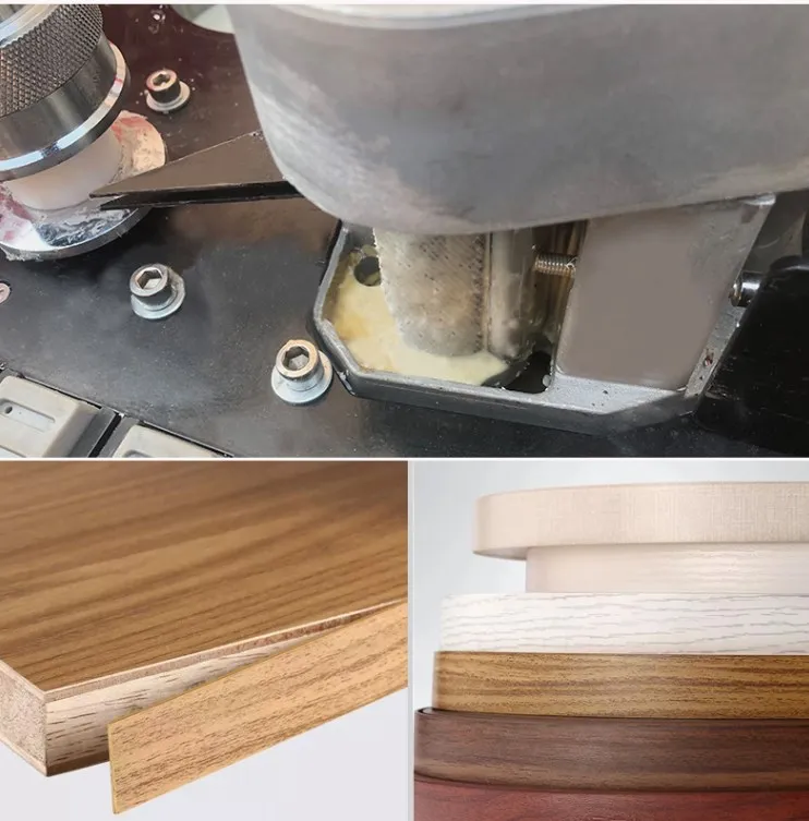 Máquina automática de anillado de bordes, herramienta para carpintería, alimentación automática, curva, borde recto