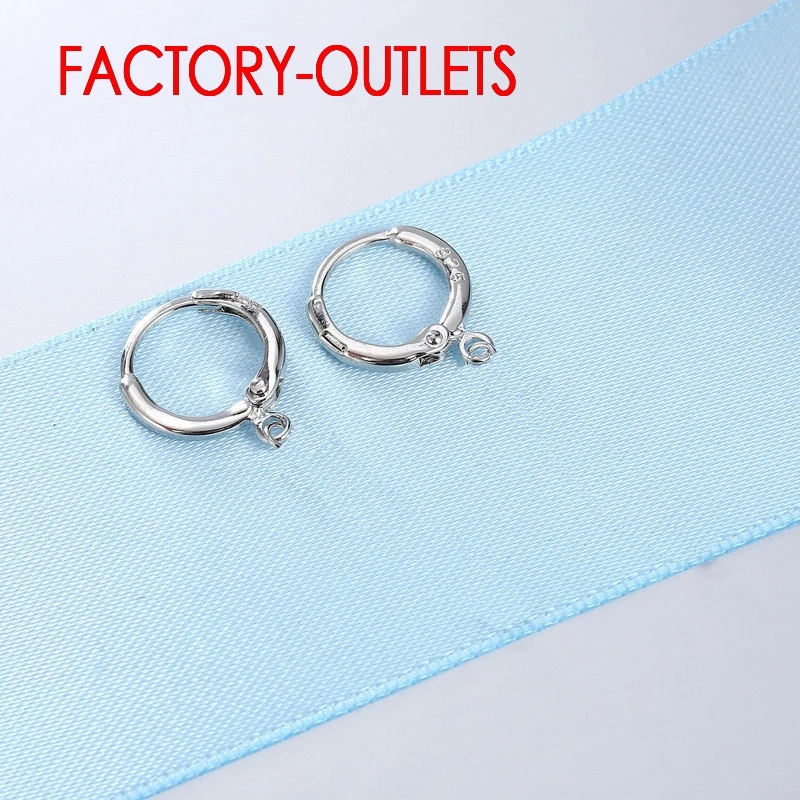 New Arrival 925 Sterling Silver Earring Findings For DIY Jewelry 10PCS/lot Earring Hook Jewelry Accessories For Women