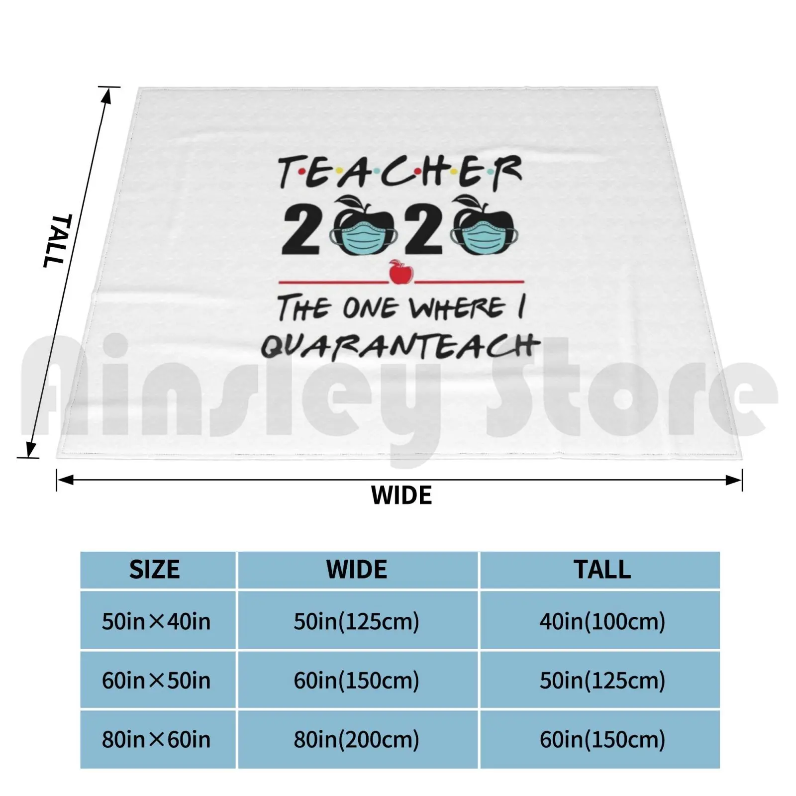 Teacher 2021 The One Where I Quaranteach Blanket For Sofa Bed Travel Teacher 2021 The One Where I Quaranteach