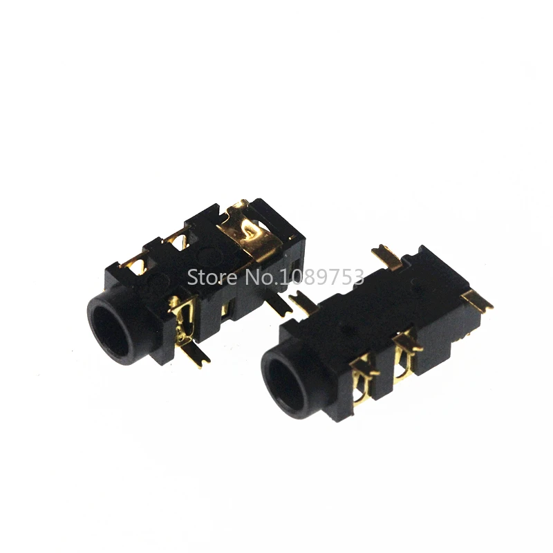 20pcs/Lot 3.5mm Headphone Jack Socket Connector Female Audio 5 Pin SMT SMD PJ-327A Gold-Plated Patch SMD Audio Earphones Socket