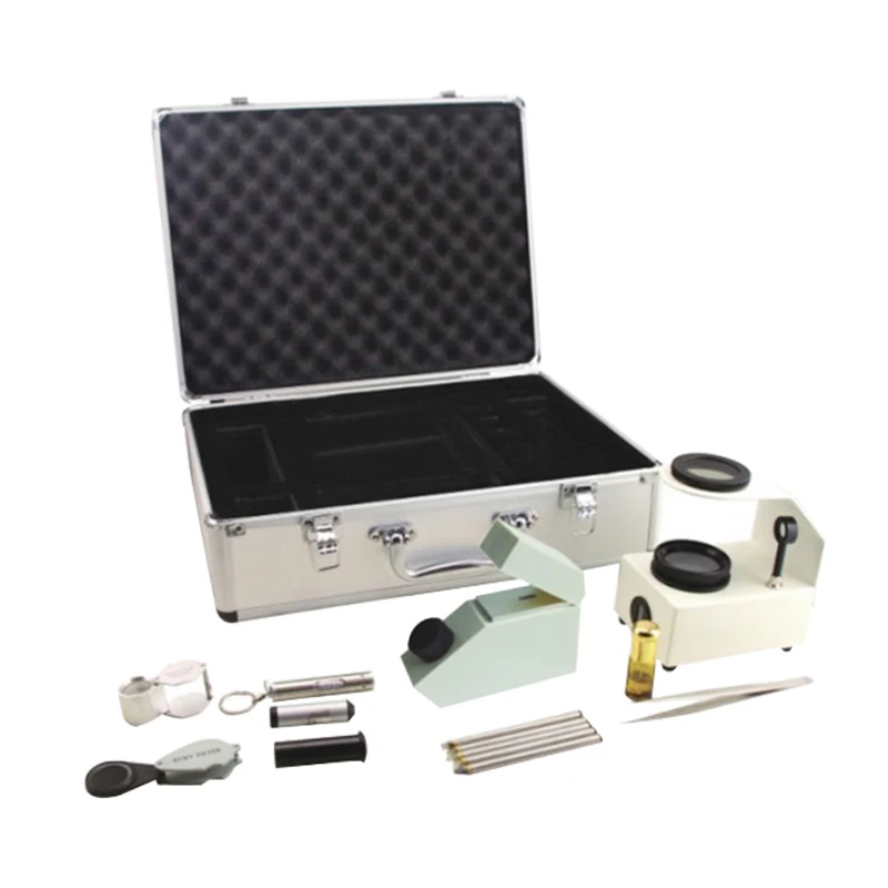 

Gemstone Instrument Box, Professional Jewelry Appraisal Tool Set, Diamond Inspection Box, Jade Color Filter, Polarizer