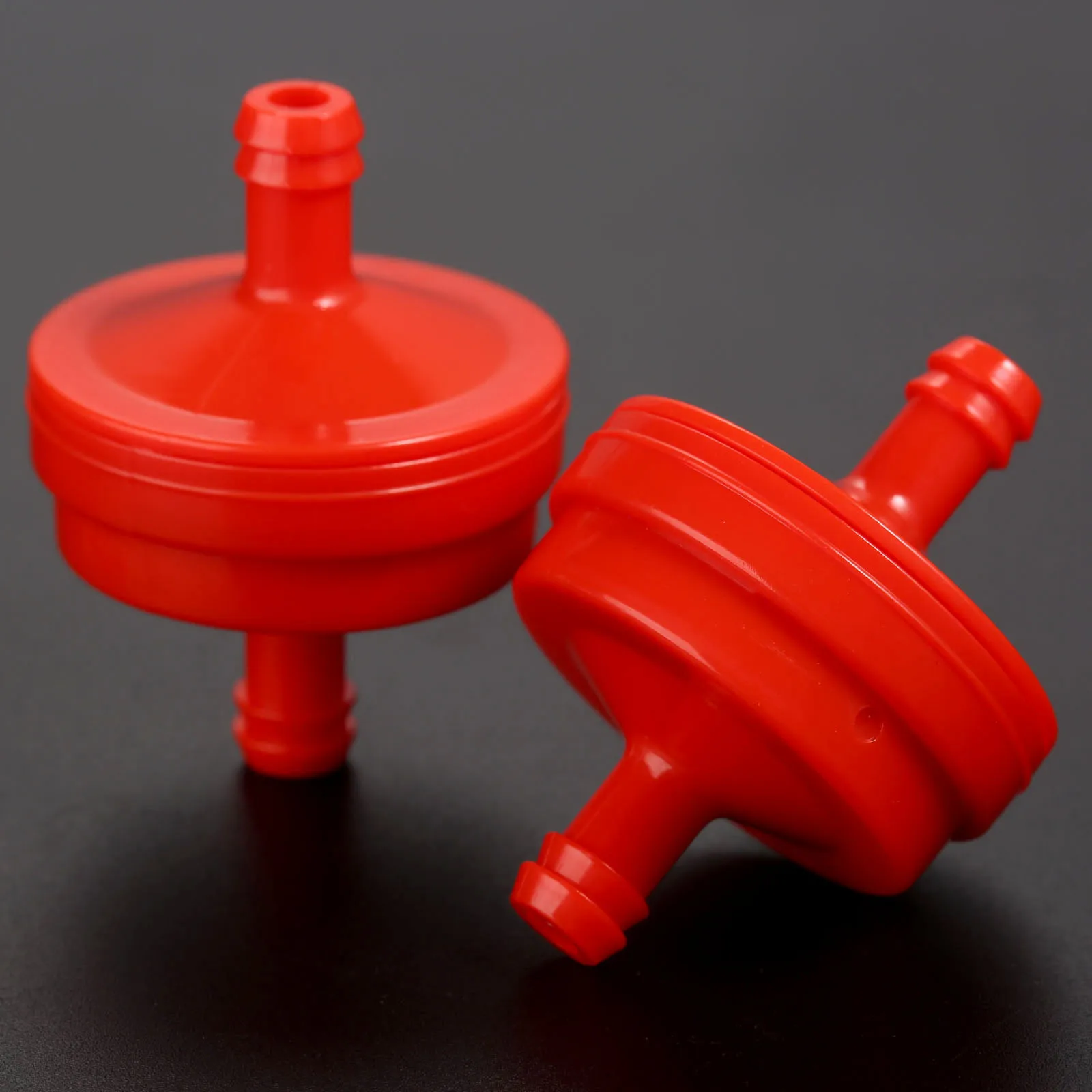 2 stücke Kunststoff Rot Rasenmäher Inline Kraftstoff Filter für Briggs und Stratton Inline In Linie Kraftstoff Filter Rasenmäher rot 298090 298090S