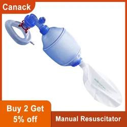 Manual Resuscitator PVC Oxygen Bag First Aid Kit Tool Simple Oxygen Ventilator First Aid Oxygen Machine PE Bag