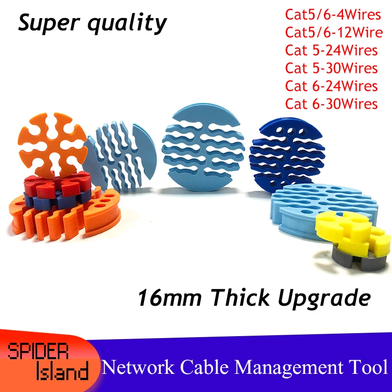 NEW category5 /category 6 Network cable Comb Machine Wire Harness Management Fixer tidy tools for computer room 4/12/24/30 Wires