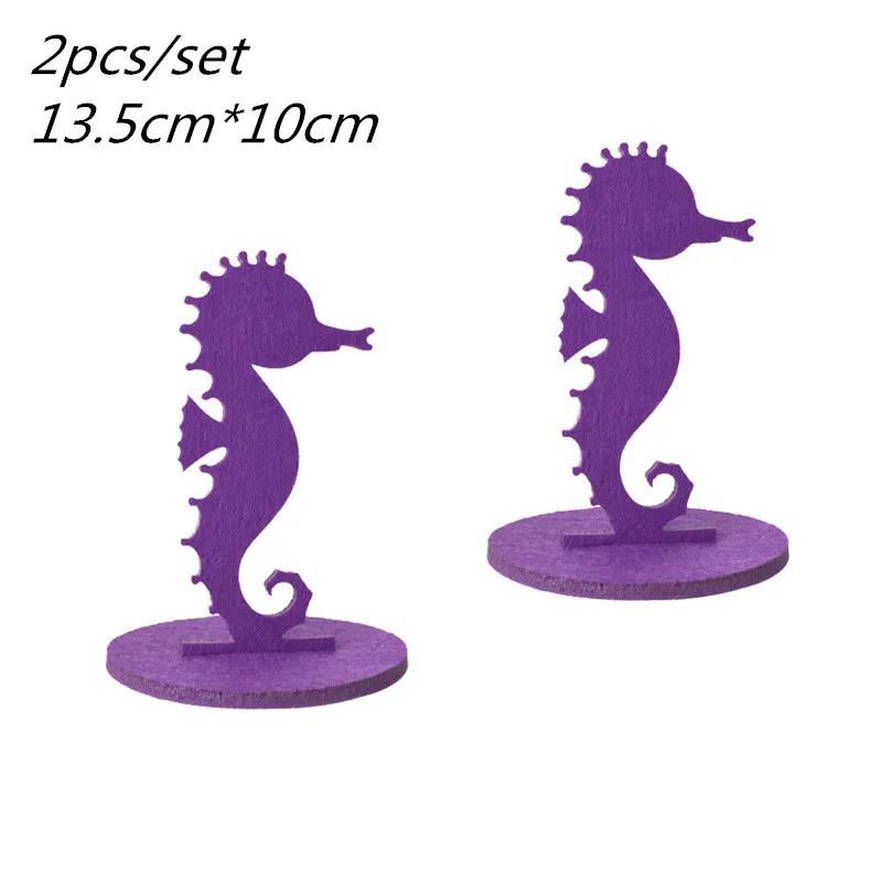 Acheter Lot de 6 décorations de fête sur le thème de la petite sirène, ornement de table en feutre corail à faire soi-même, fournitures de fête d'anniversaire pour fille sous la mer Acheter Lot de 6 décorations de fête sur le thème de la petite sirène, ornement de table en feutre corail à faire soi-même, fournitures de fête d'anniversaire pour fille sous la mer
