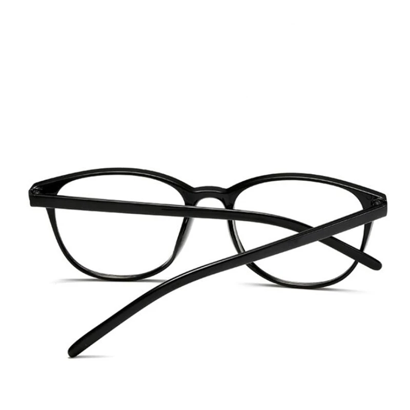 Rivets Blocking Blue Light Oval Prescription Glasses Women Blue Film Coating Literary Nearsighted Eyeglasses -1.0 -1.5 To -6