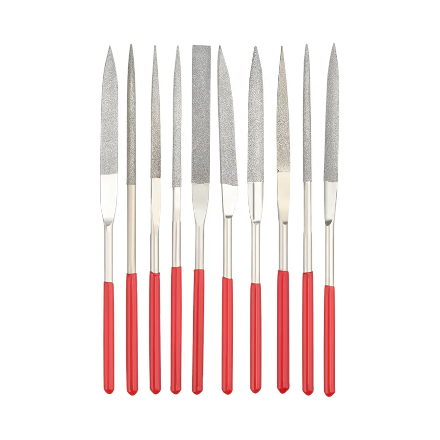 

4 x 160mm Rasp Diamond Files Set Hand Tools Mini Needle File,For Metal Ceramic Jade Glass Wood Crafts Grinding Carving Polishing